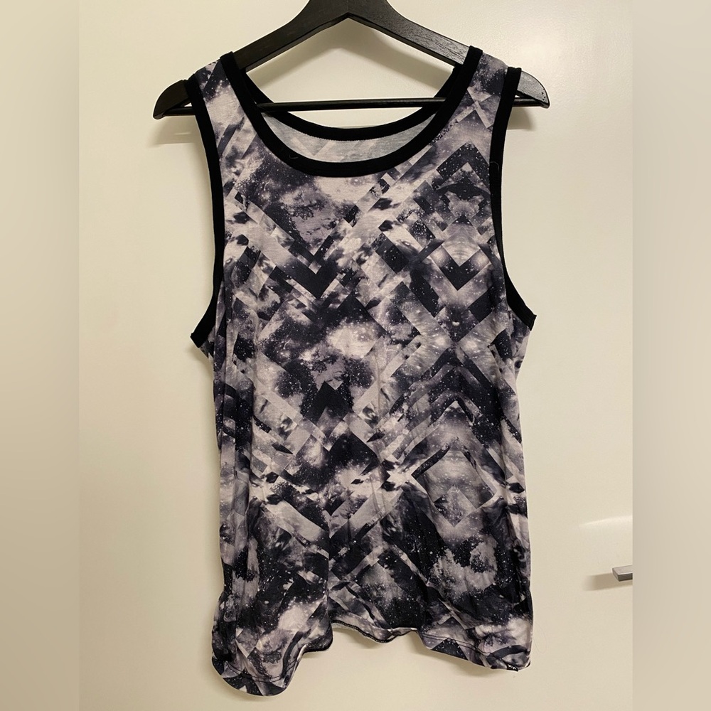 RUDE men’s black and white tank top